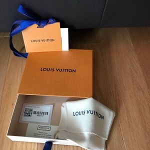 Authentic LV small wallet box and dust bag